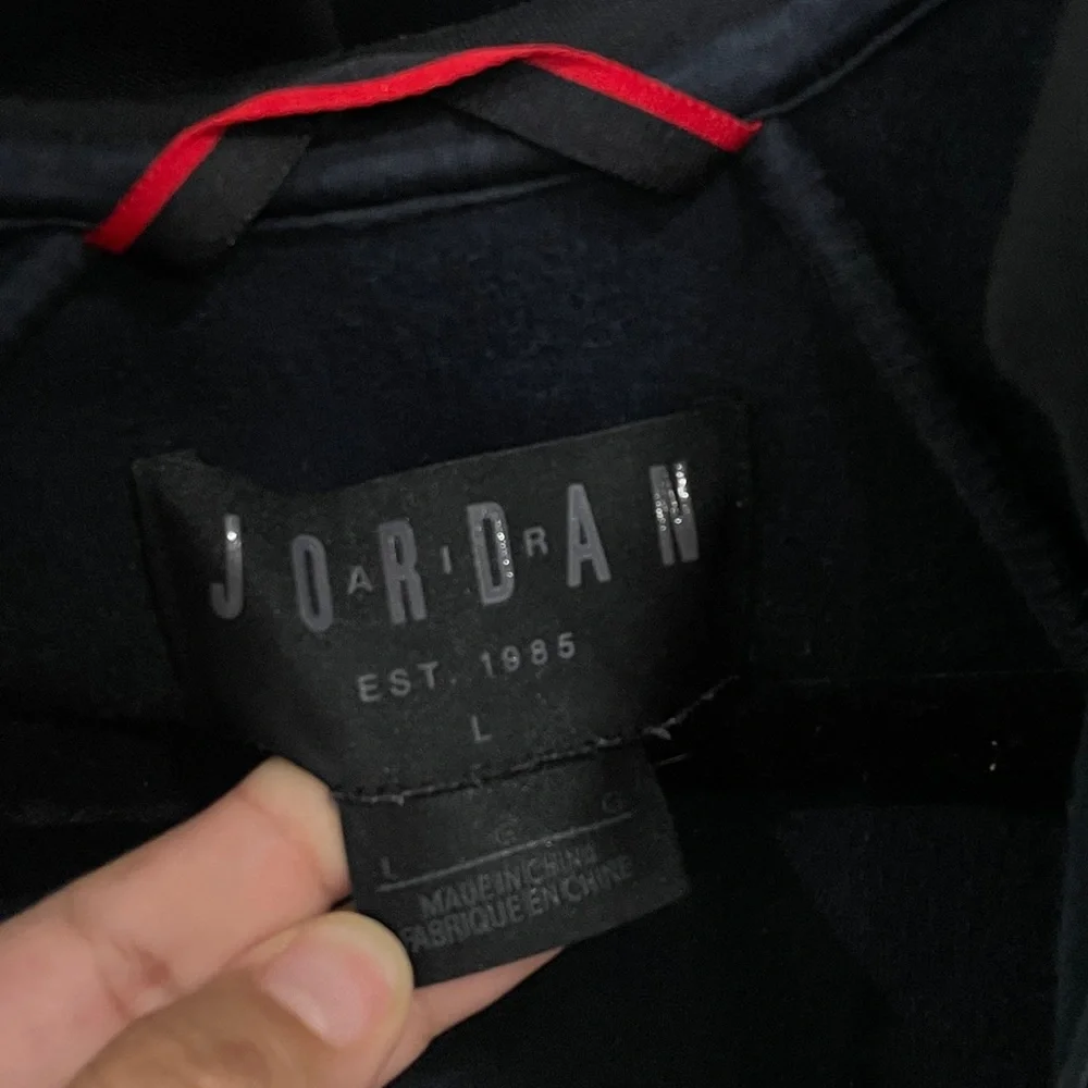 Jordan Brand Classic Full Zip Hoodie Jacket Black Size Large NYC BK 2018 Brookly